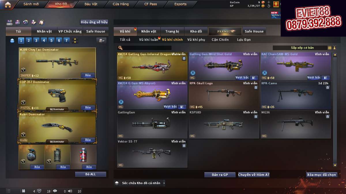 shop acc cf uy tin gia re